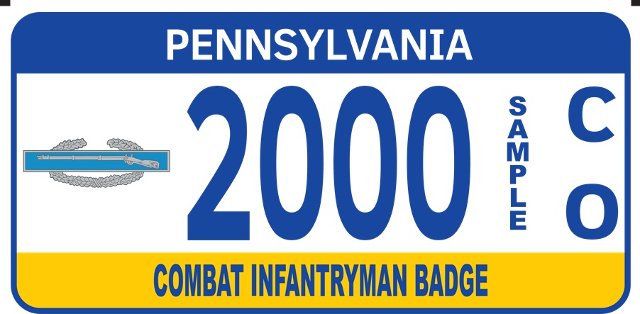 Combat Infantryman Badge plate