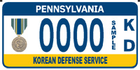 Korean Defense Service plate