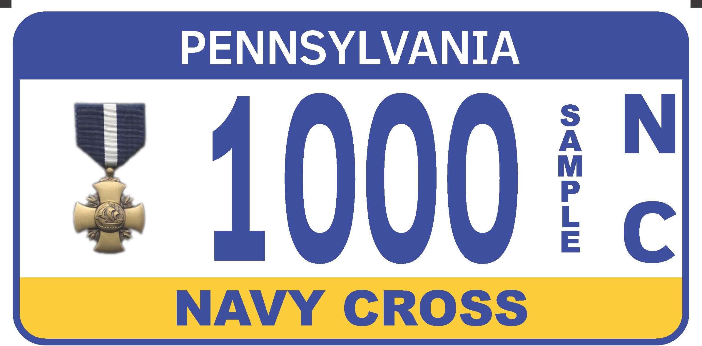 Navy Cross plate