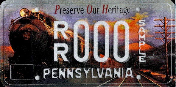The Preserve Our Heritage License Plate