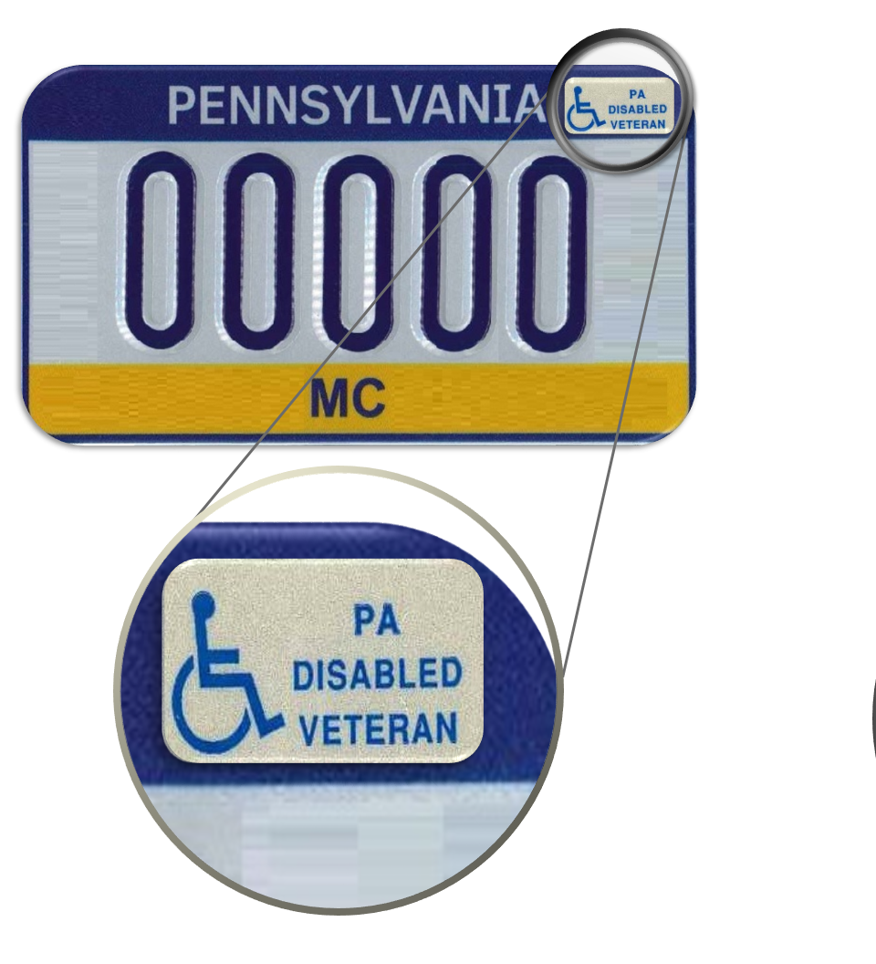severely disabled veteran motorcycle decal