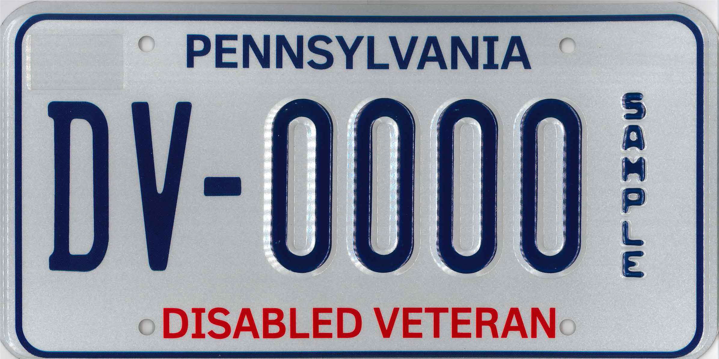 disabled veteran registration plate