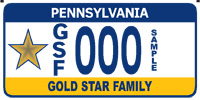 Gold Star Family plate
