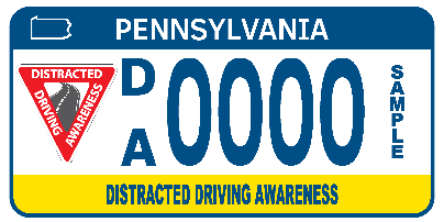 The Dsitricated Driving Awareness License Plate