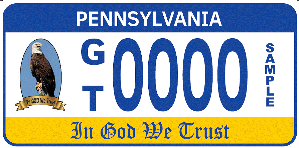 In God We Trust Specialty Registration Plate