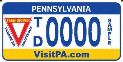 Teen Driver Specialty Registration Plate