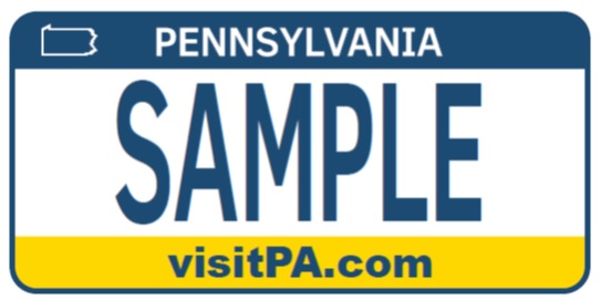 Take Your Pick Pennsylvania USA Rough Battered Condition License Plates 